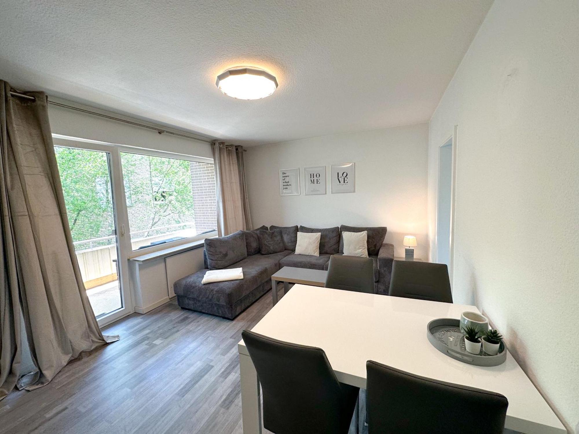Stilvolles, Frisch Renoviertes 2Zi Apartment Mit Kueche Und Balkon In Kliniknaehe Bad Oeynhausen Eksteriør billede
