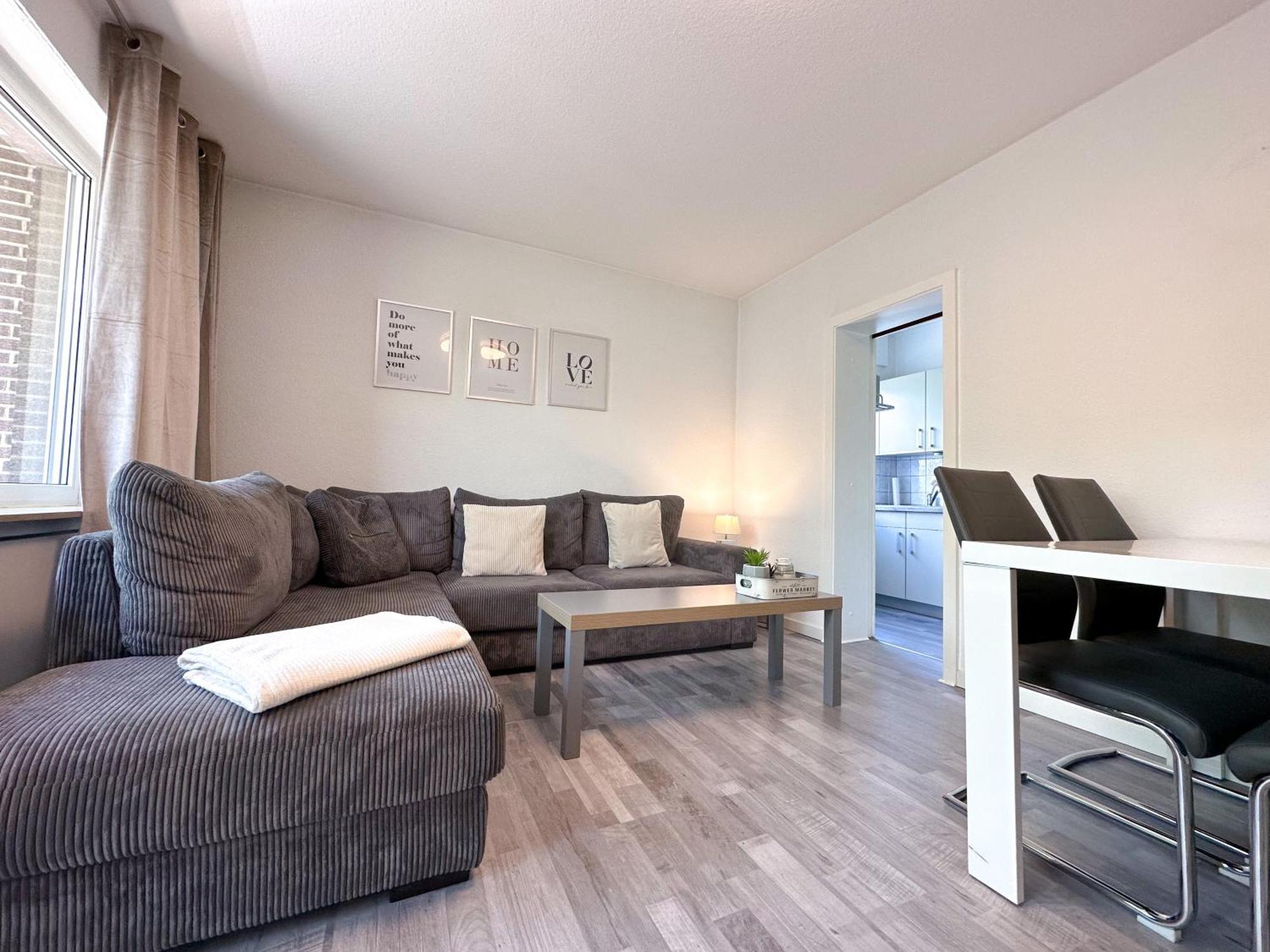 Stilvolles, Frisch Renoviertes 2Zi Apartment Mit Kueche Und Balkon In Kliniknaehe Bad Oeynhausen Eksteriør billede